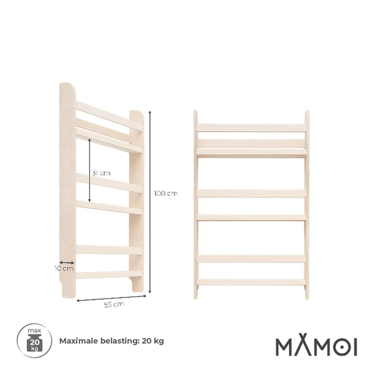 MAMOI® Compacte Kinderboekenplank 📚✨